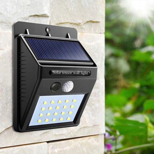 LED solárne svietidlo 3W pohybový senzor