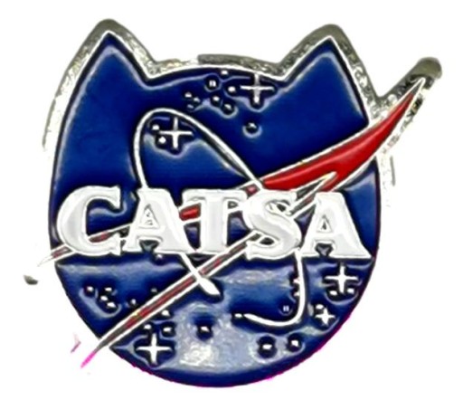 NASA Cats Pin Space Metal Pin Cats Head