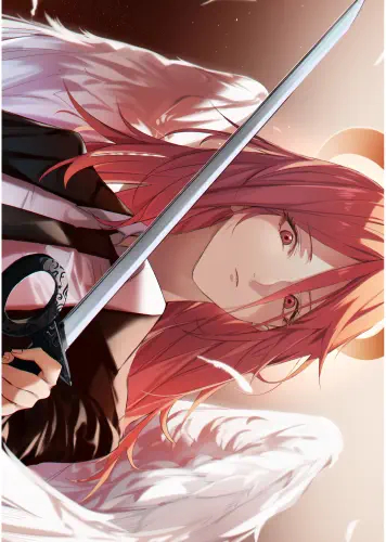 Anime Manga plagát muža s motorovou pílou CHM_046 A3