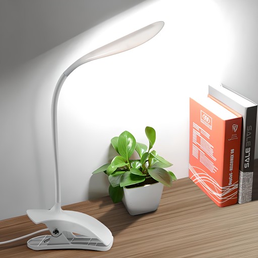 LED ŠKOLSKÁ STOLNÁ LAMPA NOČNÁ USB DOTYKOVÝ KLIP
