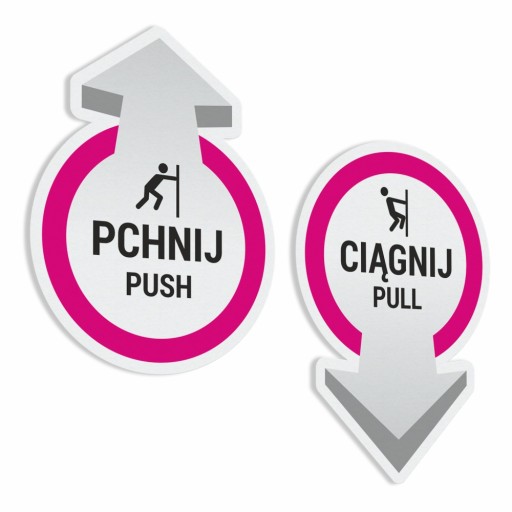 Nálepky Push Pull Push Pull
