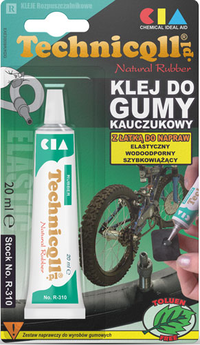 Lepidlo na gumu, duše a hadice 20ml Technicqll