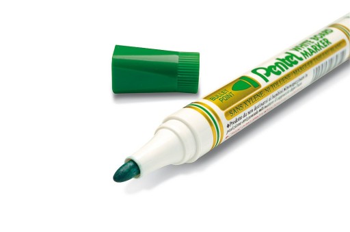 Pentel MW85 zelený za sucha stierateľný popisovač na biele tabule