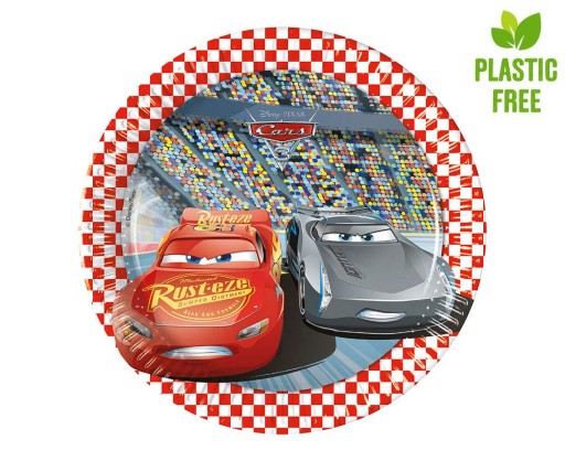Papierové tanieriky Cars 3 Cars Birthday 8 ks.