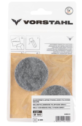 Samolepiace plstené podložky šedé FI50mm, balenie 2 ks - VORSTAHL