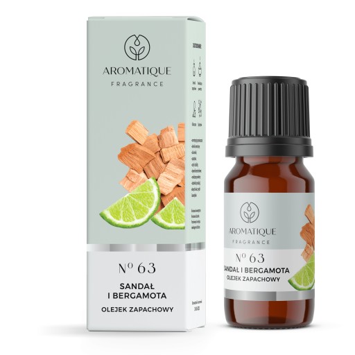 FRANCE OIL AROMATIQUE vonné oleje 12ml č. 63 Sandal a Bergamot