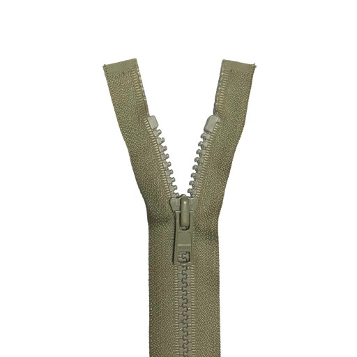 YKK zips 55cm OLIVOVÉ MLÁĎATKO