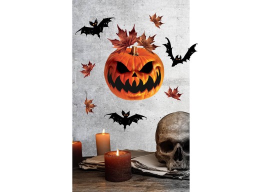 Nástenná dekorácia Tekvica Halloween stickers