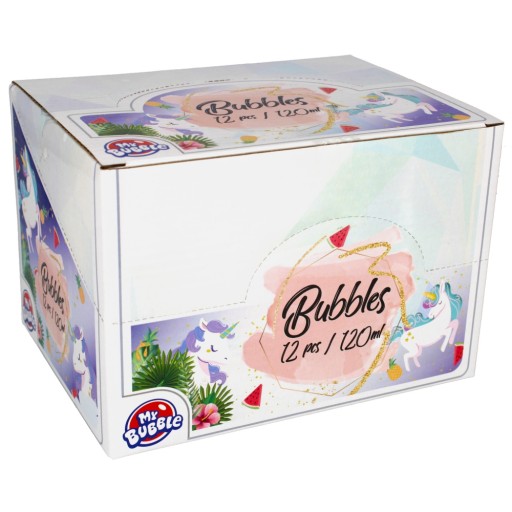 MEGA CREATIVE Mydlové bubliny 120ml Jednorožec /12