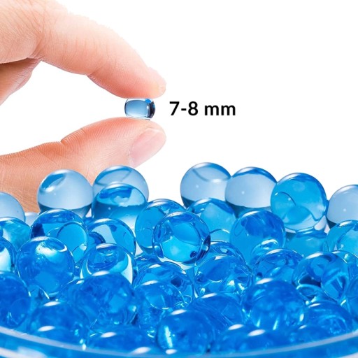 Hydrogélové vodné guľky 7-8 mm pre kvetinovú pištoľ 40 000 ks