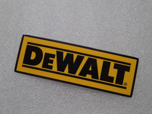 DEWALT NÁLEPKA DEWALT DE WALT NÁRADIE NÁRADIE 10,4 x 3,6 cm