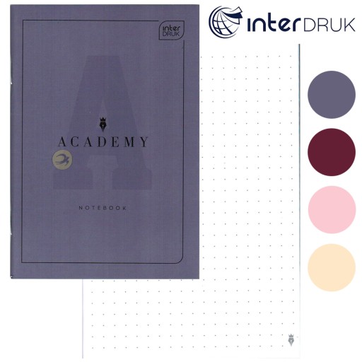 INTER NOTES MINI NOTEBOOK S BODKAMI A6 32 ACADEMY PR