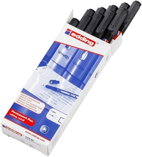 Fóliový popisovač Edding 142 M, 1 mm, čierny