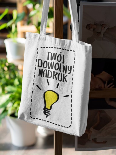 NÁKUPNÁ TAŠKA S DLHÝMI RÚKAMI S VAŠÍM POTISKOM