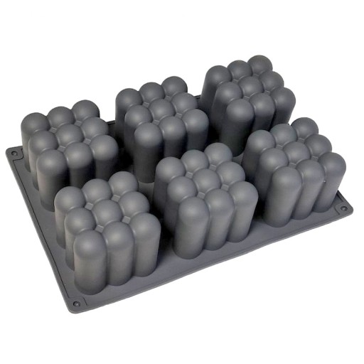 SILIKÓNOVÁ FORMA NA MONOPORCIU 3D KOCKY NA TORTY, SVIEČKY NA ĽAD
