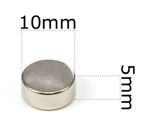 SILNÝ VALEC NEODYMOVÝ MAGNET 10x5 - SADA 4ks / NEODYMOVÉ MAGNETY /