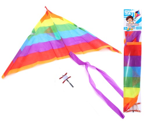 FAREBNÝ KITE DÚHOVÉ PRUHY SPORTOX KIDS 66x35cm