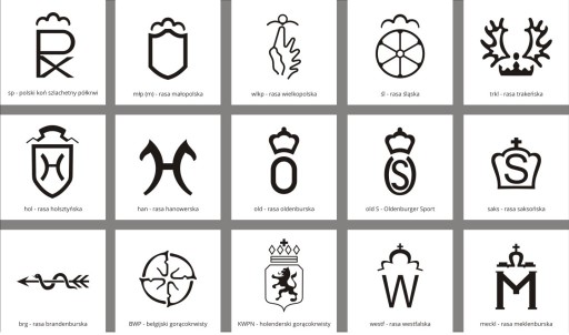 Nálepka SYMBOL PLEMENO FAJČAJÚCEHO KOŇA na auto