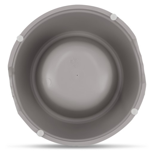 Plastová miska pre psov a mačky XS, 0,25L, šedá, priem 15 cm,