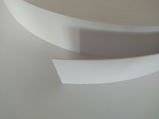 Nábytková hrana ABS, biela, rozmer 43 x 0,8 mm - 1 mb