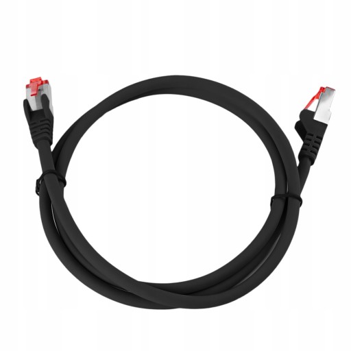 RJ45 CAT 6 S/FTP kábel AWG27 LSZH čierny 5m
