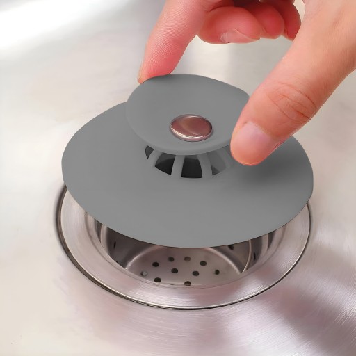 Silikónové sitko do drezu uzavreté, 10 cm