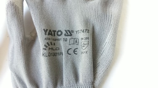 NYLONOVÉ PRACOVNÉ RUKAVICE GREY YATO