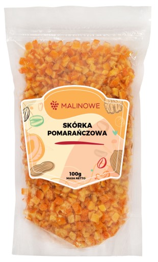 POMERANČOVÁ KÔRA, KANDIDOVANÁ POMERANČOVÁ KOCKA 100g, NATURAL PREMIUM