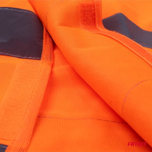 VÝSTRAŽNÁ VESTA ORANŽOVÁ SV-02 S CERTIFIKÁTOM