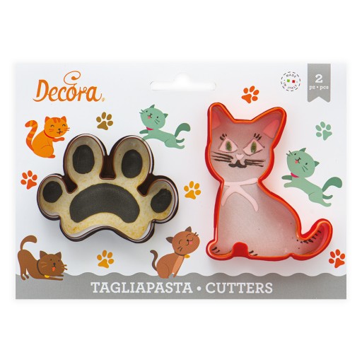 Vykrajovačky CAT a PAW 2 ks Decora