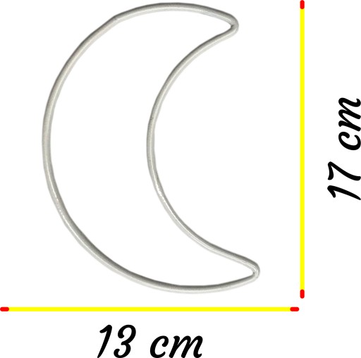 Macrame MOON WHITE obruče na lapače snov 17 cm
