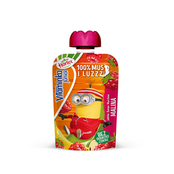 Hortex Jablko, banán, mrkva, malina 100% ovocná a mrkvová pena 10