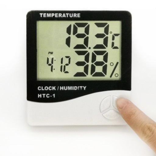 ELEKTRONICKÝ TEPLOMER HYGROMETER HODINOVÁ STANICA