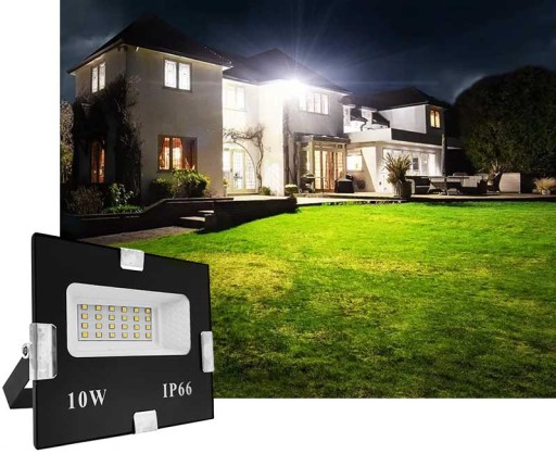 HALOGÉNOVÁ LED 10W REFLEKTOR LAMPY STUDENÁ FARBA IP66