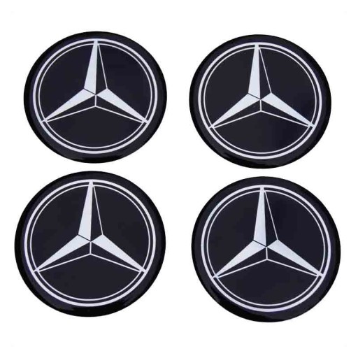 60 mm znak Mercedes na kryte náboja