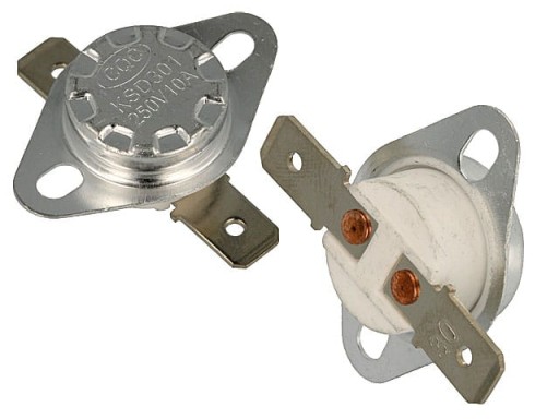 BIMETALICKÝ TERMOSTAT 180C 180°C 10A 250V KSD301 NC