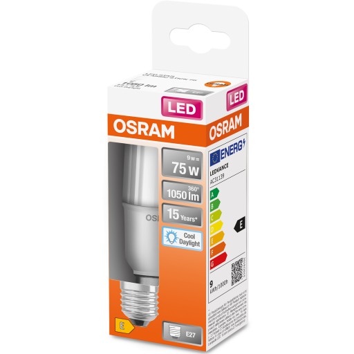 E27 LED žiarovka 10W = 75W 1050lm 6500K 200° OSRAM