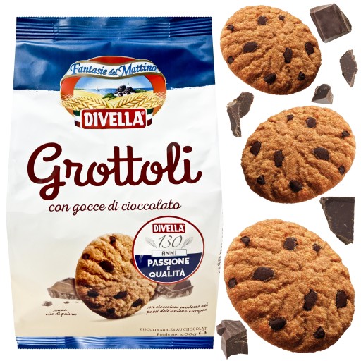 GROTTOLI sušienky 400g s ČOKOLÁDOVÝMI KÚSKAMI