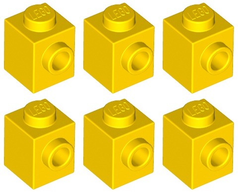 LEGO 87087 TEHLA 1x1 žltá (3g) 6 ks.