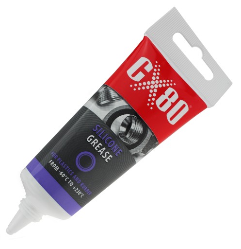 CX80 ČÍRY SILIKÓNOVÝ TUK NA PLASTOVÉ GUMA 40G