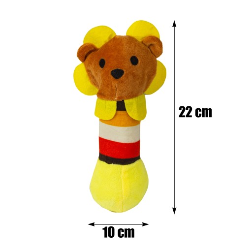 Pískacia hračka pre psa, PLYŠOVÝ MASKOT s pískadlom, 22 cm