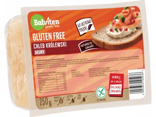 Balviten Bezlepkový tmavý kráľovský chlieb 250G