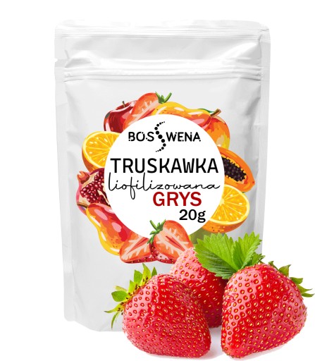 MRAZOM SUŠENÁ JAHODOVÁ KRUTKA OVOCIE JAHODY 20G