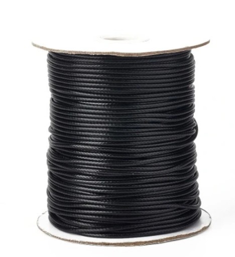 VEĽKOOBCHOD Polyesterová šnúrka na bižutériu Snake Black Fusible lesklá 10m 1mm