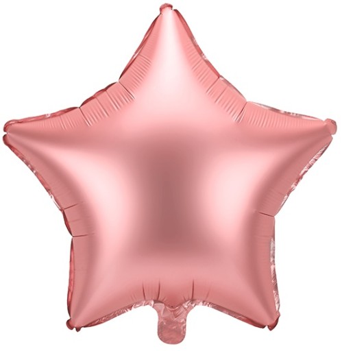 Fóliový balónik Hviezda Hviezda Ružové zlato Ružovo zlaté svadobné prijímanie 48cm