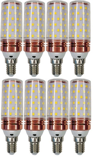 LED žiarovka E14 16WAT úzka sviečka silná TEPL