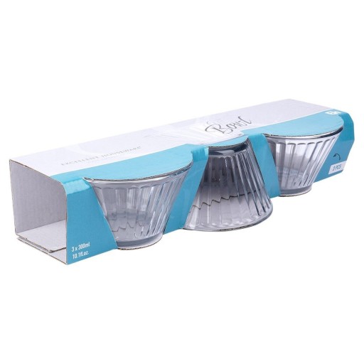 3x ŠALÁTOVÉ MISKY malé sklenené misky na šaláty, snacky, dezerty, zmrzlinu