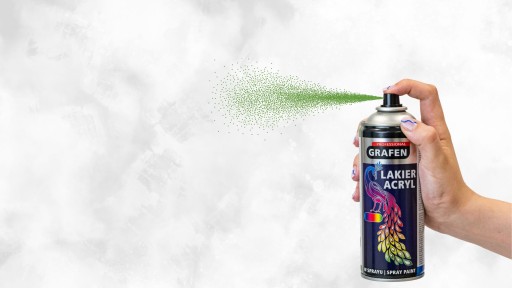 FARBA AKRYLOVÝ LAK V SPREJU Zelená Žltá RAL 6018