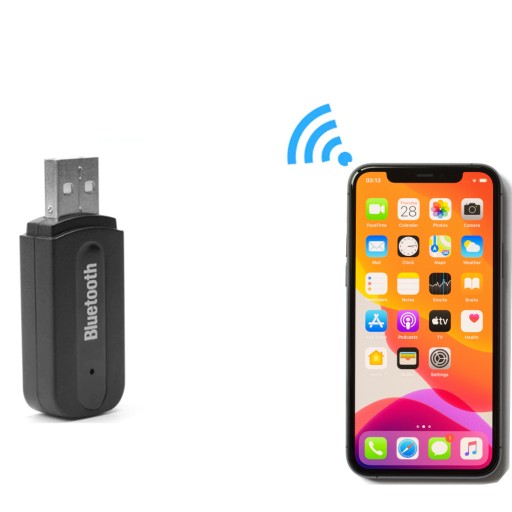 PRIJÍMAČ ZVUKU ADAPTÉR BLUETOOTH USB + AUX