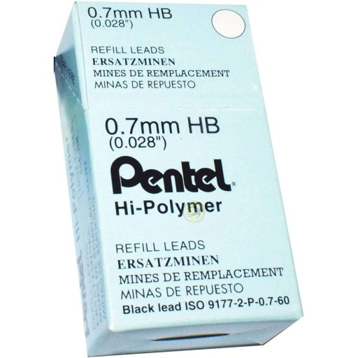 Pentelové grafity, 0,7 mm, HB, 12 grafitov